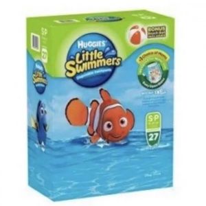 HUGGIES LITTLE SWIMMERS DISP. SWIMPANTS W/BONUS BEACH BALL NEW!